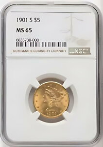 1901N AJ AJ S[h $5 oeB wbh n[t C[O - NGC MS 65