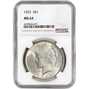 1922 čah 1 h - NGC MS64