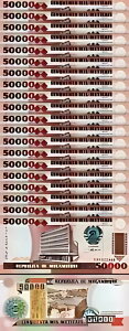 モザンビーク 50000 50,000 METICAIS 1993 UNC 20枚連続ロット P.138