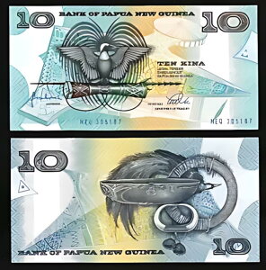 pvAj[MjA 10 KINA ND 1988 UNC P-9e SIGN 8