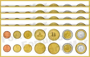 A[` 5 x 7  UNC RCZbgA1 5 10 25 50 CENTAVOS 1 2 PESOS 1998 2016