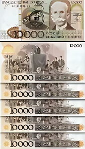 uW 10 Cruzados on 10000 Cruzeiros 1986AUNCA5  LOTAAAP-206