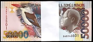 Saint Thomas 50000 Dobras 2013、UNC、バンドル、100 個パック、連続、P-68e