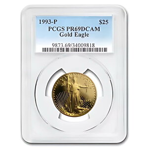 1993-P 1/2 IX v[t AJ S[h C[O PR-69 PCGS