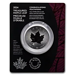 2024 RCM $5 1 oz Ag Treasured Silver Maple Leaf ߂łƂ܂