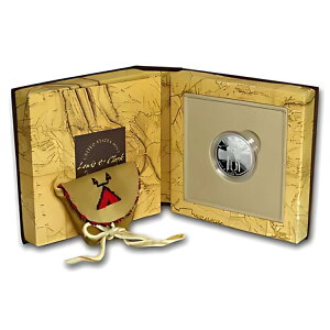 2004-P ルイス&クラーク $1 シルバー コメム コイン/ポーチ Pf セット (ボックス/COA)