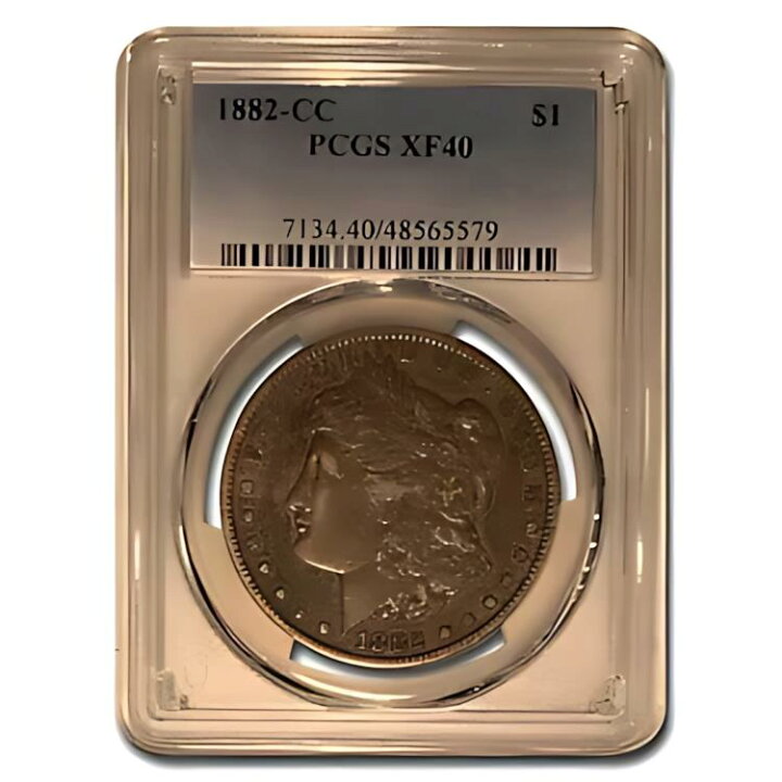 楽天市場】1882-CC モルガン ダラー XF-40 PCGS : 世界の紙幣・金・銀  