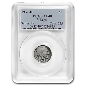 1937-D 3 robt@[ jbP XF-40 PCGS