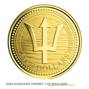 yiۏ؏tz2022 Barbados Trident 1 oz Gold Coin AeB[N s AeB[NRC S[hRC GOLD 9999 Fine Gold Proof RNV  10005905