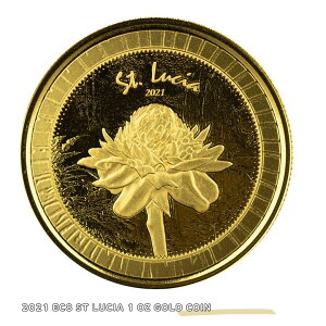 yiۏ؏tz2021 EC8 St Lucia 1 oz Gold Coin AeB[N s AeB[NRC S[hRC GOLD 9999 Fine Gold Proof RNV  10005907