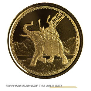 yiۏ؏tz2022 War Elephant 1 oz Gold Coin AeB[N s AeB[NRC S[hRC GOLD 9999 Fine Gold Proof RNV  10005909