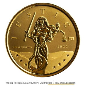 yiۏ؏tz2022 Gibraltar Lady Justice 1 oz Gold Coin AeB[N s AeB[NRC S[hRC GOLD 9999 Fine Gold Proof RNV  10005910