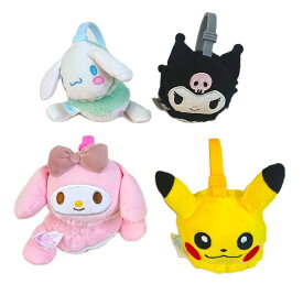 冬物セール　サンリオ　ポケモン　もこもこレシーバー　マイメロディ　クロミ　シナモンロール　ピカチュー　キッズ　子供　男の子　女の子　耳当て　イヤーマフ　防寒　あったか　刺繍　冬　ピンク　ブラック　ホワイト　イエロー　雪遊び　レシーバー　ボア