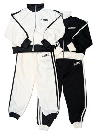 激安最終大処分セール　JENNI　エステル　ジャージ　上下組　プリント　キッズ　ガールズ　子供　女の子　セットアップ　部屋着　ブラック　オフホワイト　刺繍　ジェニー　ダンス　ブランド　運動　スポーツ　130cm　140cm　150cm　160cm　春　秋　服