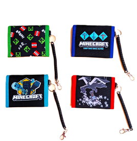 マインクラフト　財布　コインタイプ　ウォレット　エンダーマン　クリーパー　ウォーデン　二つ折り　レッド　ターコイズ　グリーン　約12.5x25cm　お出かけ　小銭入れ　グッズ　キャラクター　マイクラ　パスケース　カード入れ　定期