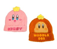星のカービィ　マシュマロ風ニット　なりきり帽子　ベビー　キッズ　子供　男の子　女の子　立体　刺繍　…