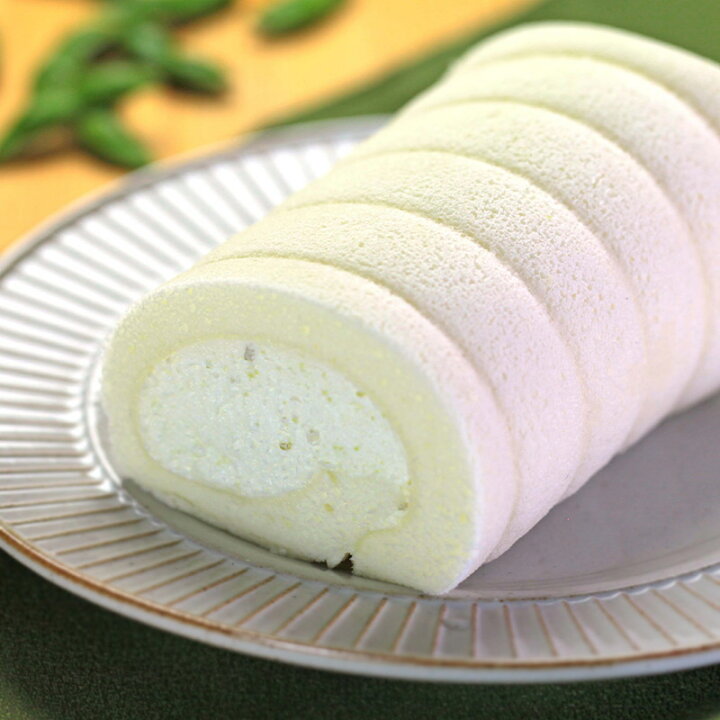楽天市場 ほわいとぱりろーる ずんだ 鶴岡産 だだちゃ豆 ロールケーキ 夏限定 バリエーション お取り寄せスイーツ 清川屋農家栽培豆100 清川屋 特産品 フルーツ王国