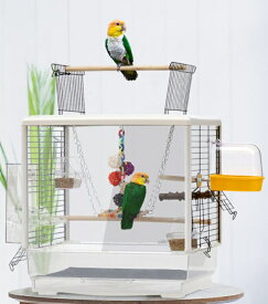 両面クリアタイプS 金網窓 鳥かご【手乗りインコ 鳥かご バードゲージ 鳥小屋 鳥カゴ オウム 透明】