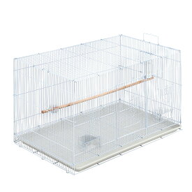 送料無料 鳥かご Lサイズ スクエアタイプ 鳥小屋 鳥カゴ 鳥 ゲージ ケージ バードゲージ セキセイインコ 黒 白