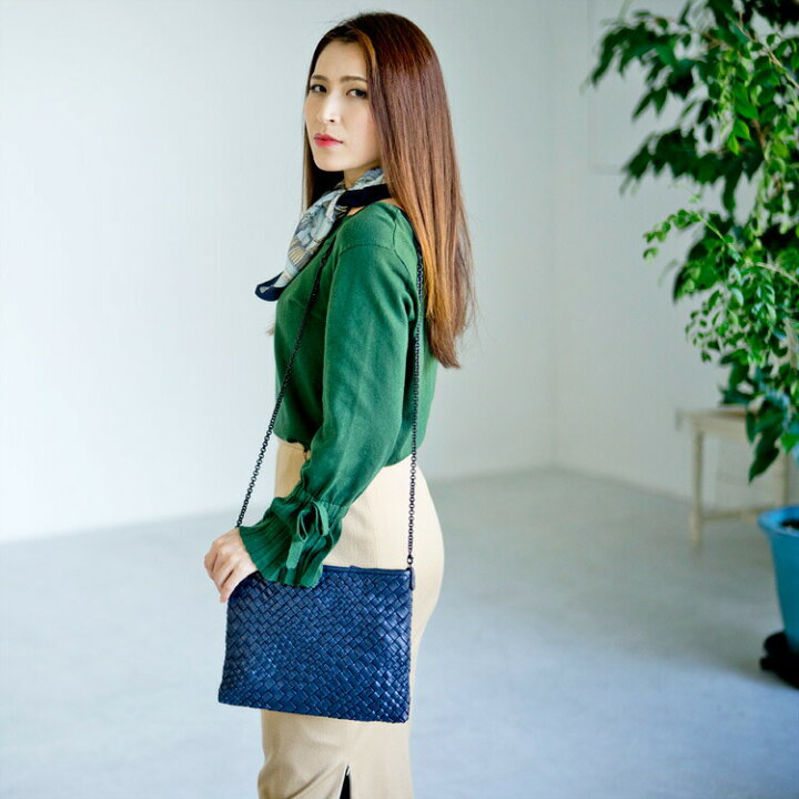 楽天市場】【50%OFFSALE】FALORNI ファロルニ チェーンバッグ クラッチ 
