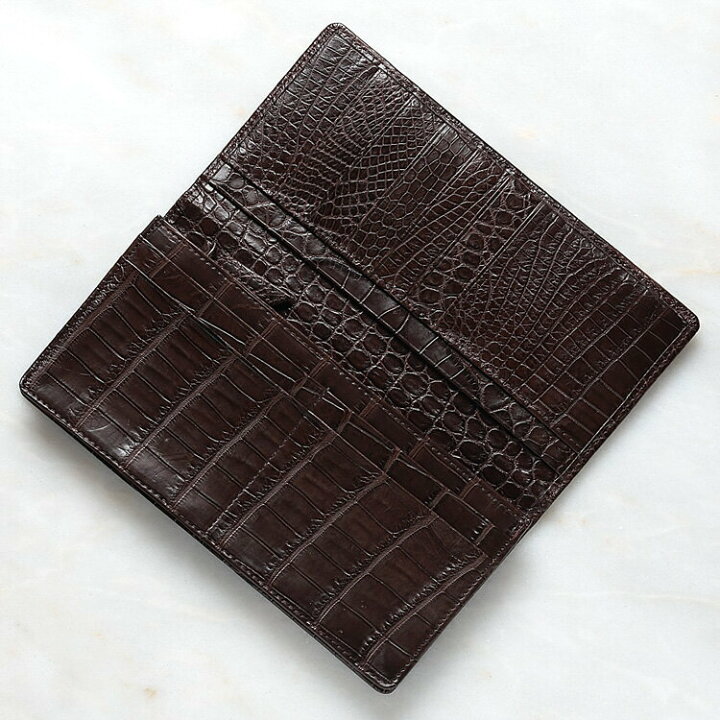 楽天市場】財布 長財布 メンズ レディース クロコダイル ワニ革 小銭  