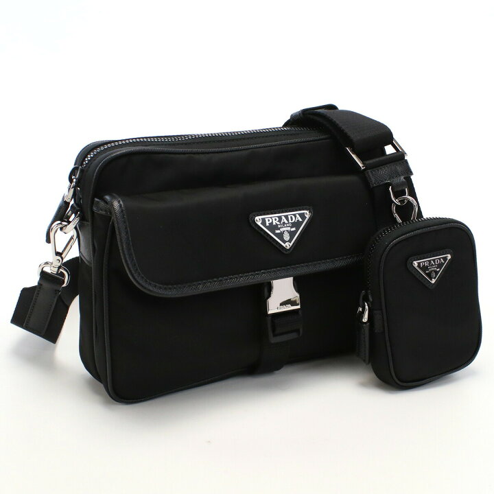 楽天市場】プラダ PRADA 2VH133 斜め掛け ショルダーバッグ NERO  