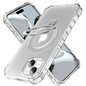 iPhone16 �P�[�X �N���A MagSafe�Ή� iPhone16Pro �P�[�X iPhone 15 16 ProMax �P�[�X �ČRMIL�K�i �ϏՌ� 120°��]�X�^���h ���@�\ iPhone15 �P�[�X iPhone15Pro �P�[�X �����O�t�� �X�}�z�P�[�X ���� ���킢�� ��