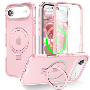 iPhone17 �P�[�X �N���A�P�[�X ���ʋ����K���X �S�ʕی� iPhone16 �P�[�X iPhone17promax �P�[�X iPhone17 Pro �P�[�X iPhone15 �P�[�X iphone17Air �P�[�X �X�}�z�P�[�X MagSafe�Ή� �ČRMIL�K�i �ϏՌ� 120°��]�X