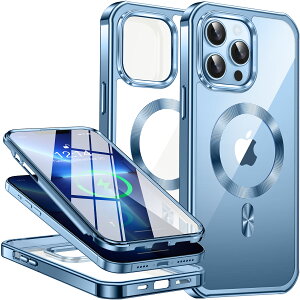 yԌ20OFFN[|zyʕیP[XziPhone16Pro P[X NA MagSafeΉ iphone14 P[X iphone15pro 14pro 13pro P[X iPhone13 P[X Ot Sʕی X^h 360xtJo[ C