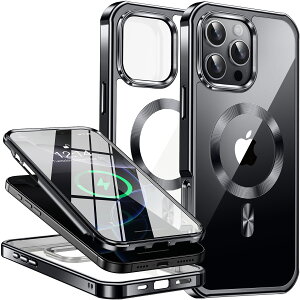 yԌ20OFFN[|zyʕیP[XziPhone16Pro P[X NA MagSafeΉ iphone14 P[X iphone15pro 14pro 13pro P[X iPhone13 P[X Ot Sʕی X^h 360xtJo[ C