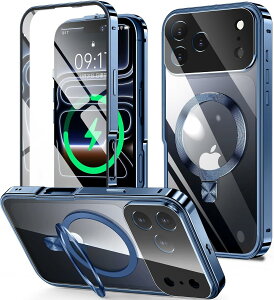 �y500�~OFF�N�[�|���z�z���ziPhone17 �P�[�X �S�ʕی� iPhone17Pro �P�[�X iPhone16e �P�[�X iPhone16 16Pro 15 �P�[�X �X�^���h�@�\�t�� �N���A CD�����O MagSafe�Ή� 9H�����K���X ��̌^�����Y�ی� �A�C�t�H