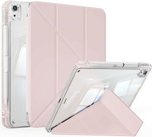 iPad Air �P�[�X 11�C���` M4/M3/M2 ��8/7/6���� (2026/2025/2024) iPad Air ��5����/��4���� �P�[�X 10.9�C���` �����o�b�N�J�o�[ �O�p�`���@�\ Y�܂�X�^���hPencil�z���_�[�t�� �c�u��/���u�� �I�[�g�X���[�v