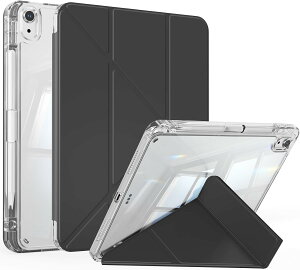 iPad Air �P�[�X 11�C���` M4/M3/M2 ��8/7/6���� (2026/2025/2024) iPad Air ��5����/��4���� �P�[�X 10.9�C���` �����o�b�N�J�o�[ �O�p�`���@�\ Y�܂�X�^���hPencil�z���_�[�t�� �c�u��/���u�� �I�[�g�X���[�v