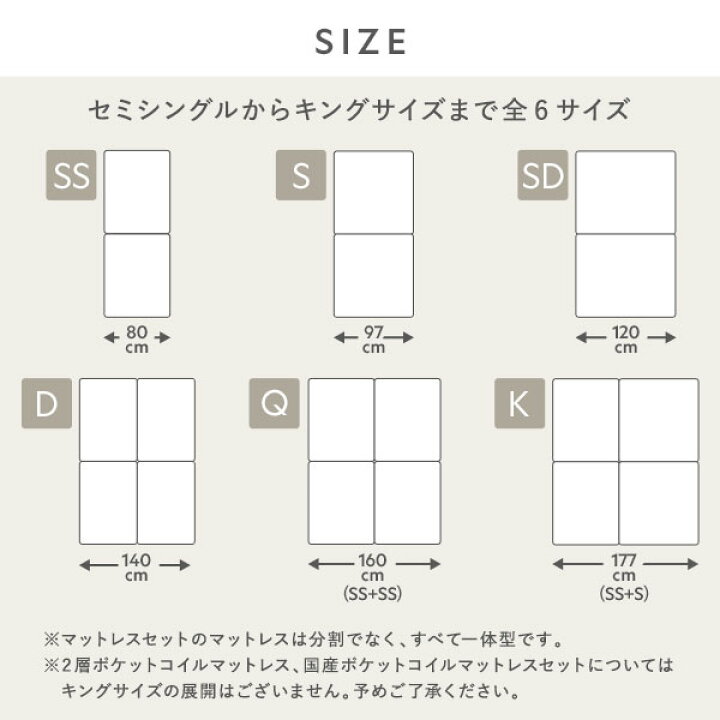 楽天市場】シンプル 脚付き マットレスベッド 連結ベッド セミダブル 