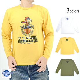 BUZZ×PEANUTSロングTシャツ「US NAVAL TRAINING CENTER」 BUZZ RICKSON'S BR69276 バズリクソンズ スヌーピー[new]