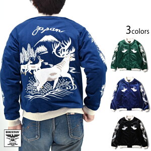 �ʒ��X�J�W���� VELVETEEN SOUVENIR JACKET�uDEER�v HOUSTON 51523 �q���[�X�g�� �x���A �� �h�J �a��[new]