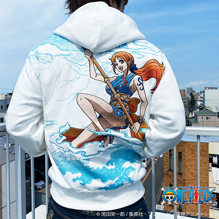 楽天市場】絡繰魂×ONE PIECE おナミスウェットジップパーカー「ナミ 