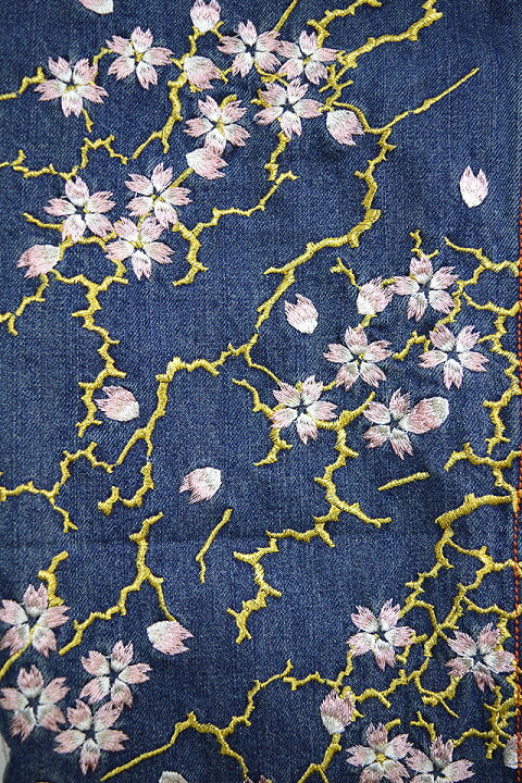 楽天市場】龍総刺繍デニムパンツ 華鳥風月 3003792 和柄 和風 ジーンズ