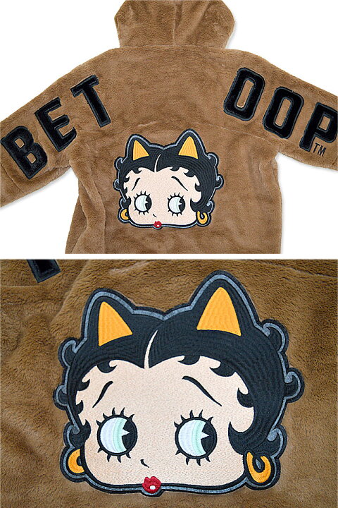 楽天市場】にゃんこBETTYフェイクファーパーカー ロウブロウナックル 