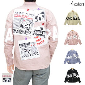 NEWSPAPER BIGシャツ PANDIESTA JAPAN 592202 パンディエスタジャパン パンダ ゆったりめ 男女兼用[new]