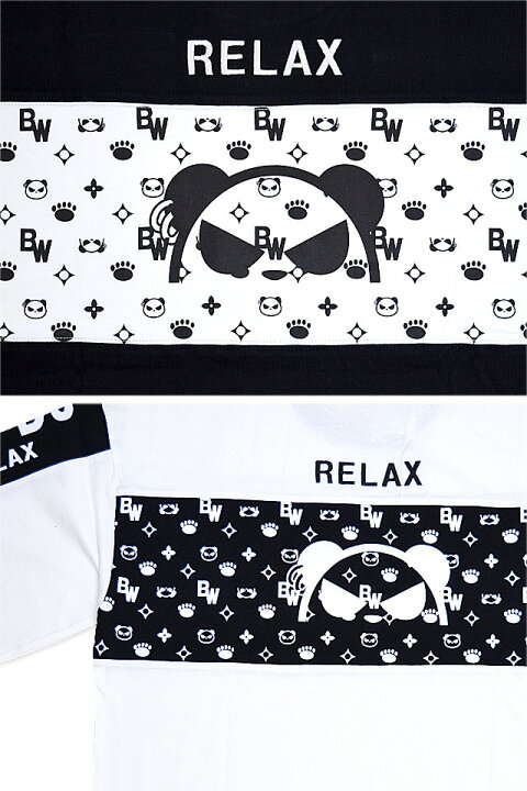楽天市場】B/W-PDJ RELAXシリーズ 切替モノグラムBIG Tee PANDIESTA 