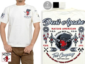 DEVIL APACHE半袖Tシャツ TEDMAN テッドマン TDSS-477 エフ商会 efu 赤鬼 インディアン ネイティブ