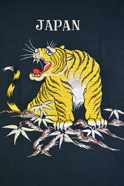 楽天市場】スカ刺繍ロングTシャツ「TIGER」 テーラー東洋 TT69471 和柄 