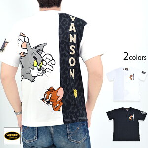 vanson×TOM��JERRY �V������T�V���c vanson TJV-2419 �o���\�� ���@���\�� �g���ƃW�F���[ �h�J �o�C�J�[[new]