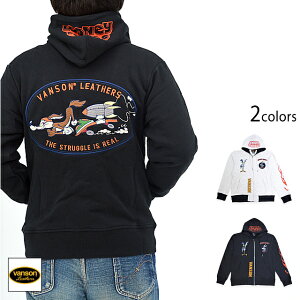 vanson×LOONEY ���уt���W�b�v�X�E�F�b�g�p�[�J�[ vanson LTV-2403 �o���\�� ���@���\�� �h�J ���C���[�R���[�e[new]