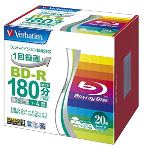 o[xC^Wp(Verbatim Japan) 1^p u[CfBXN BD-R 25GB 20 zCgv^u Ж1w 1-4{ VBR130YP20V1
