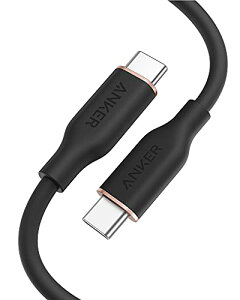 Anker PowerLine III Flow USB-C & USB-C P[u Anker܂ȂP[u 100W oht USB PDΉ VRfލ̗p iPhone 16 / 15 Galaxy iPad Pro MacBook Pro/Air eΉ (0.9m ~bhiCgubN)