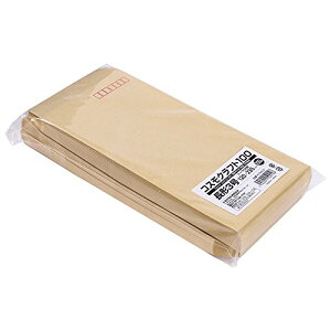 クラフト封筒 長形3号 A4ヨコ3つ折 テープ付 100枚 KCNE-3