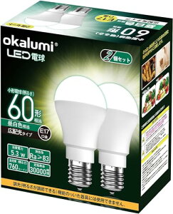 okalumi LEDd E17 60W` ~jNvgE~jv`d F 5000k `d Lz s fMގ{H/Ή 2Zbg