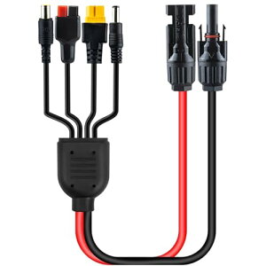 Leehitech 1M 4 in 1 \[[[dP[u 16AWG z[dϊP[u 1 to 4 \[[plRlN^[ to Anderson/XT60/DC7909/DC5521 ϊRlN^[ IP67 h |[^udA܂ݎ\[pl